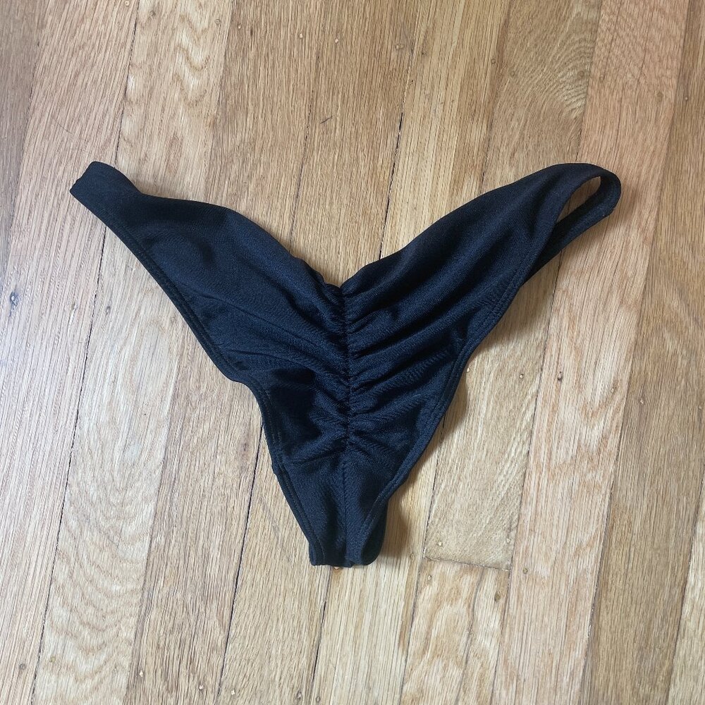American Apparel Scrunch Black Bikini Bottoms